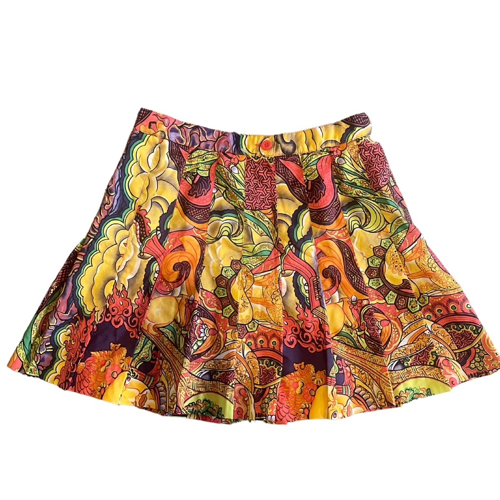 Vintage Sergio Tacchini Pleated Wearable art Tennis Golf Skirt Size 10